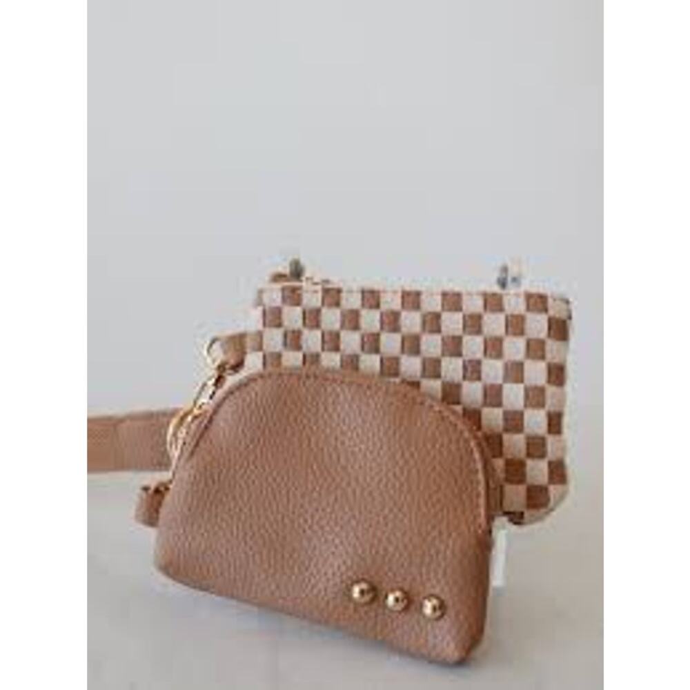 Pretty Simple Wonderlust Woven Dual Pouch Wristlet